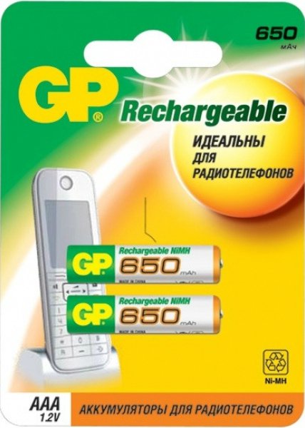 Аккумулятор GP R03 65 AAАHC BL2 Аккумулятор GP R03 65 AAАHC BL2