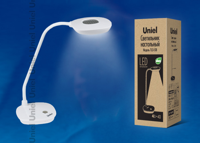TLD-518 White/4W/Светильник настольный/LED/400Lm/4500K/Цвет-белый TLD-518 White/4W/Светильник настольный/LED/400Lm/4500K/Цвет-белый