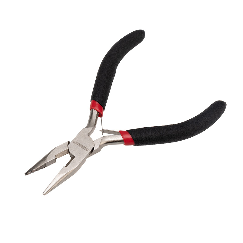 Плоскогубцы мини 120мм никелированные, авторазжим, обливные рукоятки REXANT