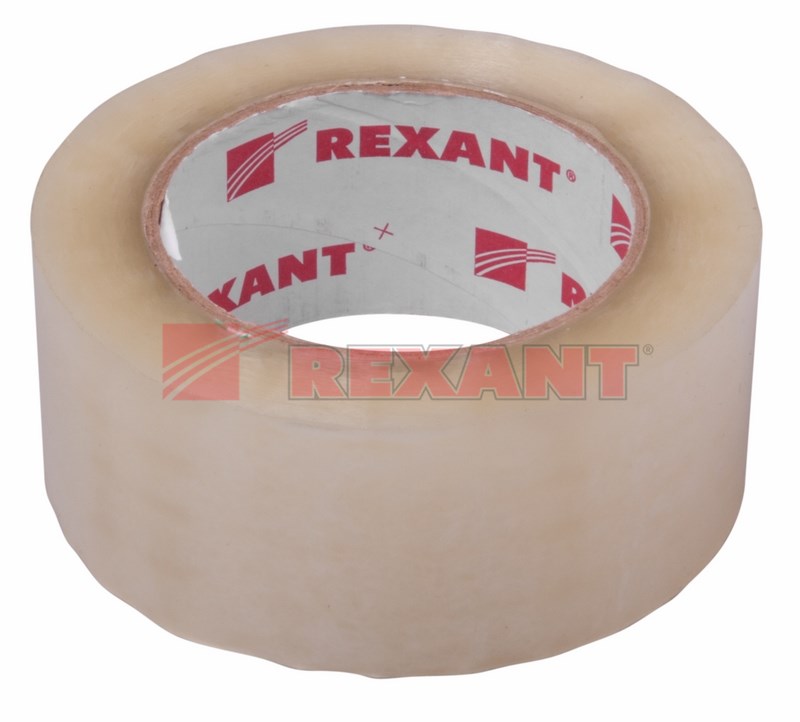 Скотч упаковочный REXANT 48 мм х 50 мкм, прозрачный, рулон 66 м